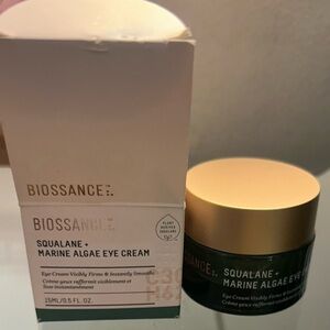 BIOSSANCE Squalane + Marine Algae Eye Cream 15ml NEW IN BOX Firms Smooths NIB